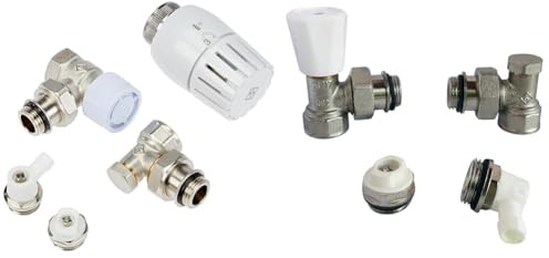 SOMATHERM FOR YOU KIT7250 1 X Kit thermostatique Liquide - Robinet thermostatique radiateur & Kit avec tête tête Manuelle
