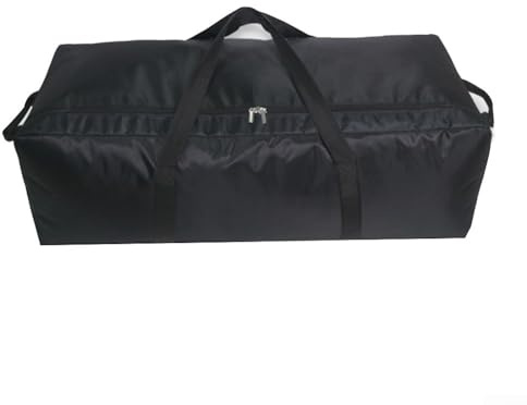 Extra große Reisetasche für Reisen, strapazierfähig, Camping, wasserdicht, 55 l/100 l/150 l, Reisetasche, Handtasche, super groß, wasserdicht, trocken, Camping, Reisen, Schwarz, 150L 110*40*34cm