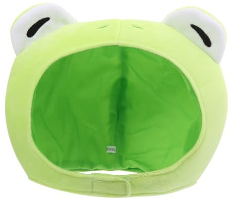GETAJGHSD 1stück Adorable Frosch Kopf Hut Flauschige Cosplay Für Partys Festivals Maskeraden Cartoon Design Für Erwachsene Und Einzigartige Foto Requisiten