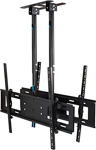 Staffa TV a soffitto per schermo LED da 60 100 pollici Staffa TV a doppio schermo con capacità di carico di 59,9 kg Supporto TV multifunzionale