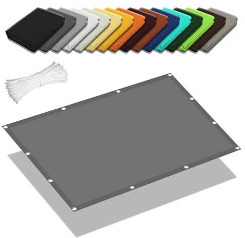 Tenda da Sole per Esterno a Caduta 2.8 x 2.8 m Protezione UV 98% Impermeabile Vele Parasole Vela Ombreggiante Protezione Raggi UV per Giardino Terrazzo e Campeggio, Grigio Chiaro