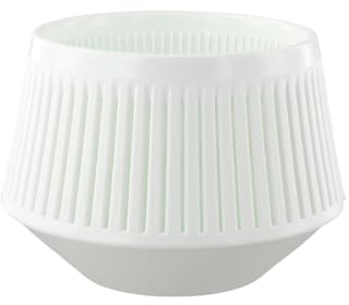 Gettimore Pots à orchidées à élagage d'air avec ventilation à 360° et soucoupes – Jardinières en résine pour orchidées, plantes grasses et cactus, design double couche, lot de 1/2, blanc