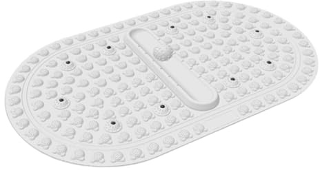 Teruyol Foot Massage Pad Tapis de Pression Massage Pieds Plaque Sensorielle Acupression Silicone Compact Adapté pour Enfants Étudiants Chambre Salle de Bain C, Gris