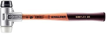 Halder 3127030Simplex Rubber/Superplastic Soft-Face Mallet, Multi-Colour, 30 mm