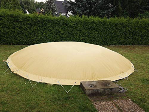 Aufblasbare Abdeckplane für Pool rund Ø 3,00 m, Farbe: Sand, Air Cover, wasserdicht, reißfest