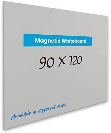 Vivol Whiteboard, magnetisch, rahmenlos | Magnettafel ohne Stifteablage | Filztafel Wand magnetisch | 8 Größen magnetisch abwischbar (90 x 120, Grau)