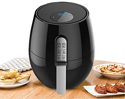 CGOLDENWALL Household Air Fryer With Digital Display, Adjustable Temperature Control, Large Capacity Smart Smoke-Free for Healthy Cooking and Low Fat Cooking 1400w