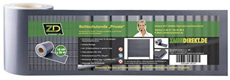 70 lfm. Premium Sichtschutzrolle RAL 7016 anthrazit I Zaunblende I Sichtschutz I Folie I PVC…