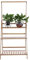 Estantería para flores de madera, soporte de madera para plantas y flores, 3 estantes, soporte para flores, expositor para flores para interior y exterior, 96 x 68,5 x 40 cm