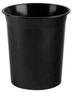 Papelera plastico archivo 2000 antimicrobiana sanitized plastico negro 16 litros 290x310 mm
