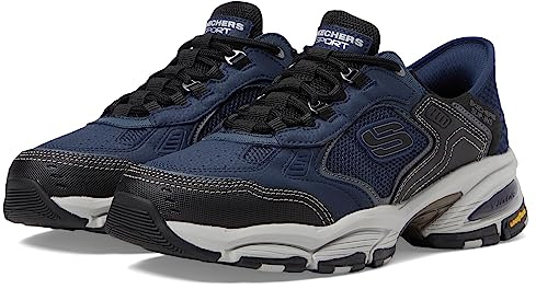Skechers Men's Vigor 3.0 Drafting Hands Free Slip-in, Navy/Black, 10.5