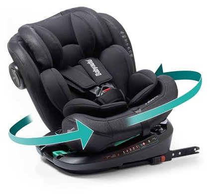 Seggiolino auto babyauto gyro i-size 40-150 cm black embossed