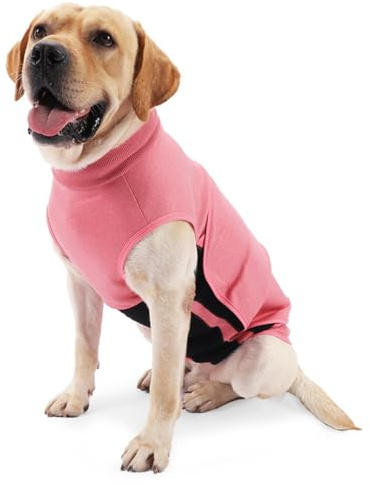 ODSSTAIPS Dog Anxiety Vest Thunder Vest for Dogs Anxiety Dog Thunder Jacket for Thunderstorm,Travel and Vet Visits Pink S