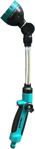 YSAMAX Watering Lance Hose Tool, 7 Dial Function Pattern, Gun Flowers Hanging Baskets, Quick Fit Gardening Water, Adjustable Flow, Garden Watering Sprayer