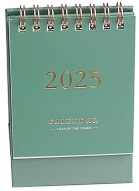 Tischkalender 2024-2025 klein, kleiner Tischkalender, einfacher Tischkalender | Kalender von Juli 2024 bis Dezember 2025, 18 Monate für Tagesplan, Bürokalender, Kalender