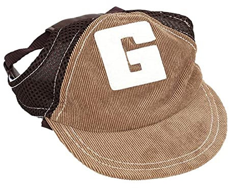 YIWEOG Hut Hunde-Baseballmütze, Buchstabe G, verstellbar, Haustier-Sommerkappen, Sonnenhut