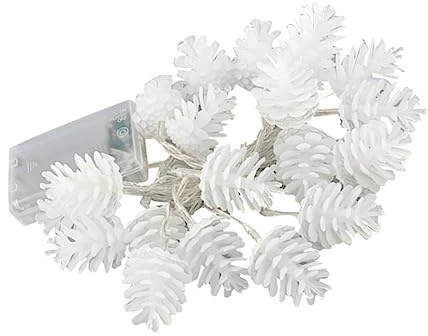 Garneck Led Zapfen Lichterkette Bunte Leds Batteriebetrieben Ohne Batterie Weihnachtsbeleuchtung Für Innen Außen Garten Party Deko