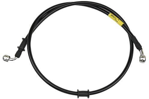 Hydraulischer Bremsschlauch für Motorräder (schwarz) 28°-90° Anschluss 40-240 cm brake hose Clutch hose für ATVs, Dirt Bikes, Pit Bikes, Off-Road-Motorräder, Rennräder, Sportmotorräder (1400mm)