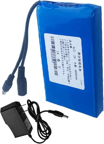 12v,16Ah, Batería Recargable De Iones De Litio De Batería Portátil De Polímero De Litio para Fuente De Alimentación De 12 Voltios con Cargador