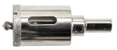 1 x Lochsägen-Set, 3–50 mm, Hohlkernbohrer zum Bohren von Glas, Porzellan, Fliesenbohrer, Werkzeug, Flaschen, Stein-Bits, Loch, 1,5 Fräser, Fliesen-Bits, Mauerwerk, Bohrer, Fräser, Glaskeramik, Cente