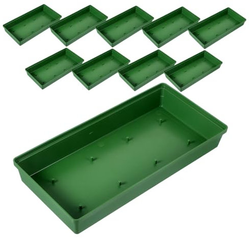 Didiseaon Vassoio di Schiuma Floreale in Plastico Verde 10 Pezzi Grande capacità per Fissare Fiori Riutilizzabile per Matrimoni e Decorazioni su Larga Scala