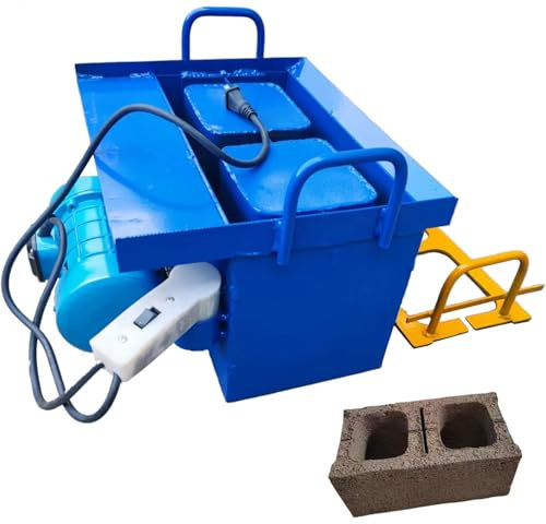 FLNOZAMZ Cement Concrete Soil Small Mobile Hollow Portable Brick Making Machine Machinery Manual Brick Die Cement Brick Making Machine,45s Fast Forming