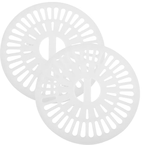 2pcs Washer Spinner Cap Cover Abs Safety Replacement Part | White Pair, 27cm Diameter, Universal Fit for Machine Use, Easy Removal and Protection