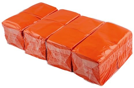 Hostelnovo - Lot de 600 serviettes de table en papier jetable - Micropoint - 10 x 10 cm (pliées) et 20 x 20 cm (dépliées) - Idéales pour événements de restauration, bars et fêtes