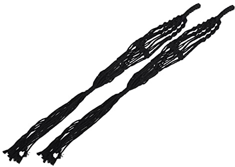 Milisten 2 Pezzi Appeso Rete per Piante Fioriera Cotone per Esterni per e Decorazioni Naturali per Ed Esterni