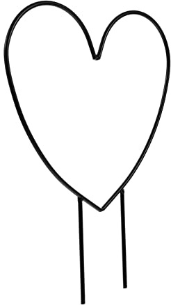 VICASKY Treillis pour Plantes Grimpantes Cœur en Fer pour Jardin Balcon Pots De Fleurs Support Antirouille Robuste Décoration Extérieure Intérieure