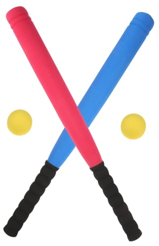 TOBBOMEY Mazza Baseball per Palline Morbide Gioco Sicuro per Coordinazione e Attività Outdoor Colore Casuale