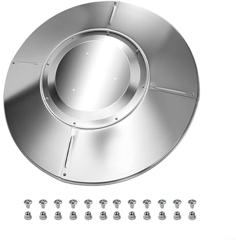 Protection réflecteur en aluminium pour chauffage à gaz vertical en forme de parasol conçu pour protéger et améliorer les performances de chauffage (4 + 1)