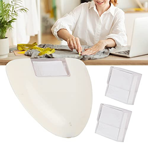 Tnfeeon de Craie de Marqueur de Tissu, Craie de Tailleur Professionnelle avec Poudre de Remplacement pour la Couture, Idéale pour l'artisanat des Vêtements et du Cuir (WHITE)