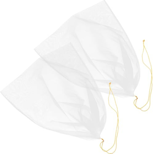 SOLUSTRE Bolsas de Filtro de Nailon para Miel 2 Piezas, Colador Reutilizable de Malla Fina, Bolsa Coladora Multiusos para Cocina, Apicultura y Filtrado de Café Frío, Color Aleatorio