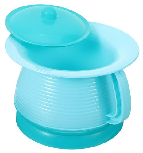 PLAFOPE Portable Childs Urinal Potty with Handle and Lid, Lightweight Plastic Bedside Potty Training Urine Bucket with Rounded Edges for Kids and Grandparents