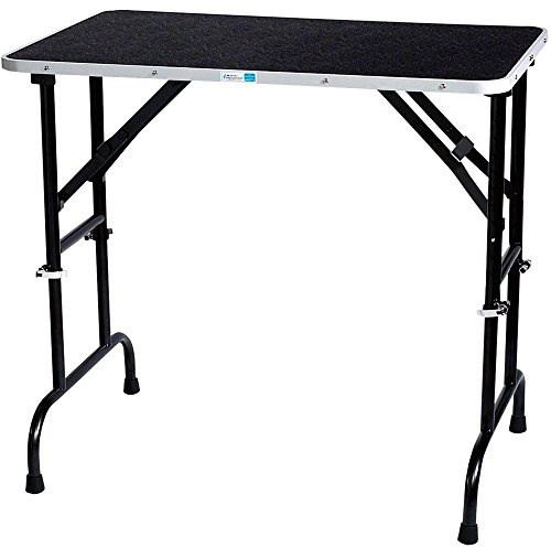 Master Equipment Adjustable Height Grooming Table, 42 by 24-Inch,Black