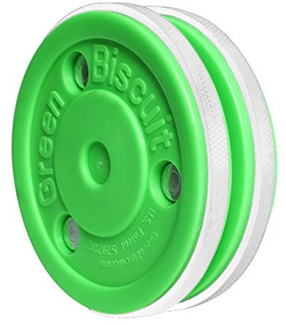 Grön kex ishockeyträning puck – Pro