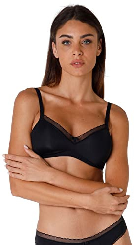 Lovable Reggiseno Senza Ferretto, Coppe Non Imbottite Senza Cuciture in Microfibra, Sostegno, Forma Seno Naturale, Art. 027O, My Daily Comfort Donna