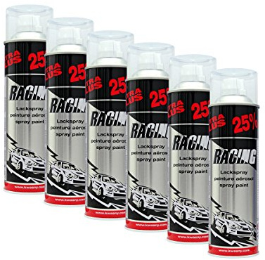 6X KWASNY 288 917 Auto-K Racing 2-Schicht-Klarlack 500ml