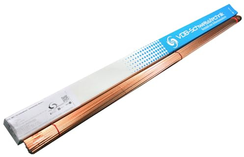 Schweissdraht WSG2 WIG [ 1.6 & 2.4 mm - je 1.0 Kg ] Universal 1.5125 W3Si1 | Stahl TIG Schweißstäbe zum Schweißen von Stahl ER 70 S-6 G3Si1 - MIX aus 2 Durchmessern
