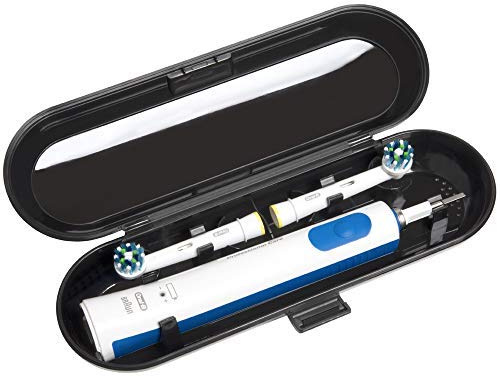 seplouis Elektrische Zahnbürstenbox kompatibel mit Oral B/Oral-B Pro/iO/Philips Sonicare/Demita/Bitvae und den meisten Anderen Elektrozahnbürstenmarken auf dem Markt, Schwarz