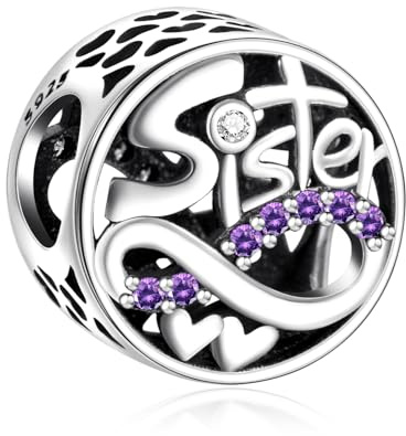 NINGAN S925 Charms Liebe, Geburtstag, Familie Anhänger | Geschenk für Frauen, Mädchen, Freunde, Ehefrau, Mutter, Tochter – Geburtstag, Jahrestag, Valentinstag, Weihnachten