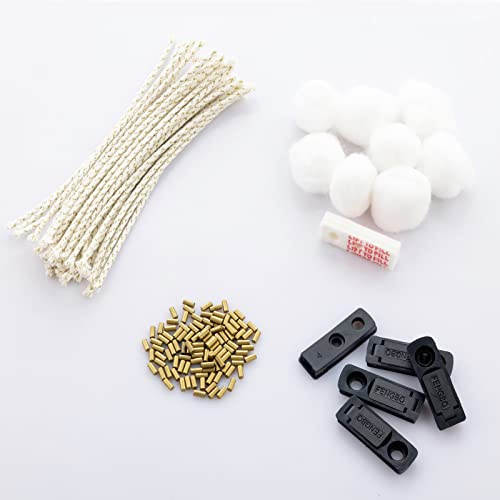Universal Lighter Repair Kit for Vintage Lighters Maintenance | Cotton Wadding Refills Wicks,Lighter Flints, Leak Seal,Replacement Parts Accessories (43 pcs)