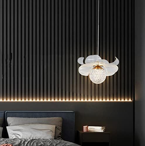 SXYSXYSXY LED Dimmerabile Moderno luci sospese Acrilico Fiore Disegno Lampada a Sospensione Camera da Letto Comodino Luce Pendente lampadario 3000K/4500K/6000K per Soggiorno Sala da Pranzo Cucina