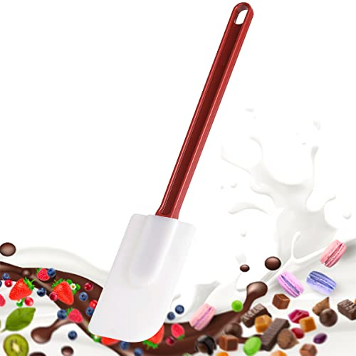 Silicone Rubber Spatula Set, Heat Resistant Commercial Grade Spatulas & Spoonulas for Cooking (1 Spatula S 9.5)