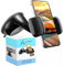 Soporte movil Coche Ventosa salpicadero Parabrisas Ventosa Fuerte instalacion Rapida Ajuste Seguro Compatible con telefonos moviles de hasta 7,6 rotacion 360º Maxima Estabilidad Negro