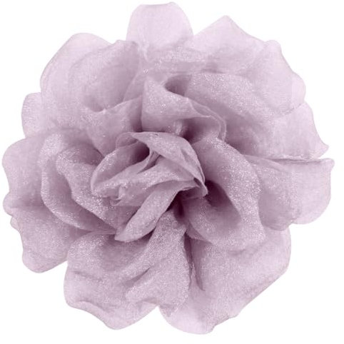 Mecool Pinza para el pelo, broche de rosa, tocado con flores, pasador para el pelo, pasador para el pelo, accesorio para mujeres y niñas, fiesta, boda, color lila (11 cm)