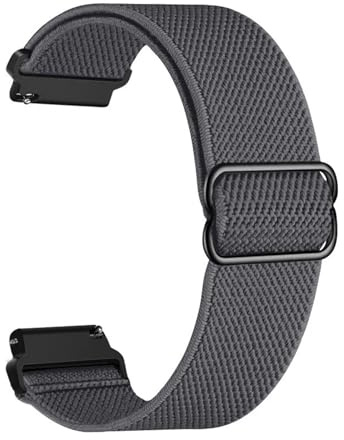 yzw6688 22 mm band kompatibelt med Ares 3 Pro Stratos 3 Stratos 2 Lite Vibe 7 simrem Smart Watch Nylon Elastiskt sportarmband som andas(Grey,Stratos 2)