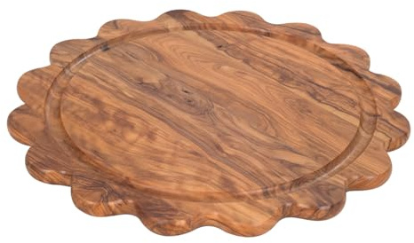 Tabla de corte de madera de olivo para cocina - Utensilio de cocina de calidad premium