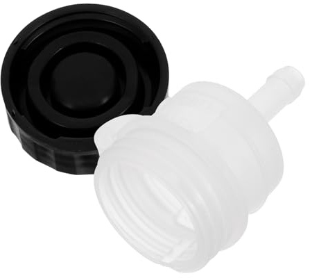 JECOMPRIS Depósito De Líquido De Frenos Para Motocicleta Cilindro Maestro Trasero Con Tubo Compatible Con Motocross Atv Y Karts 2.67X1.96X1.57 in